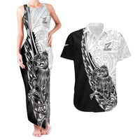 New Zealand Kiwi Rugby Custom Couples Matching Tank Maxi Dress and Hawaiian Shirt Go Champions Maori Pattern