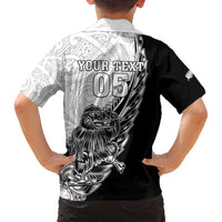 New Zealand Kiwi Rugby Custom Family Matching Tank Maxi Dress and Hawaiian Shirt Go Champions Maori Pattern