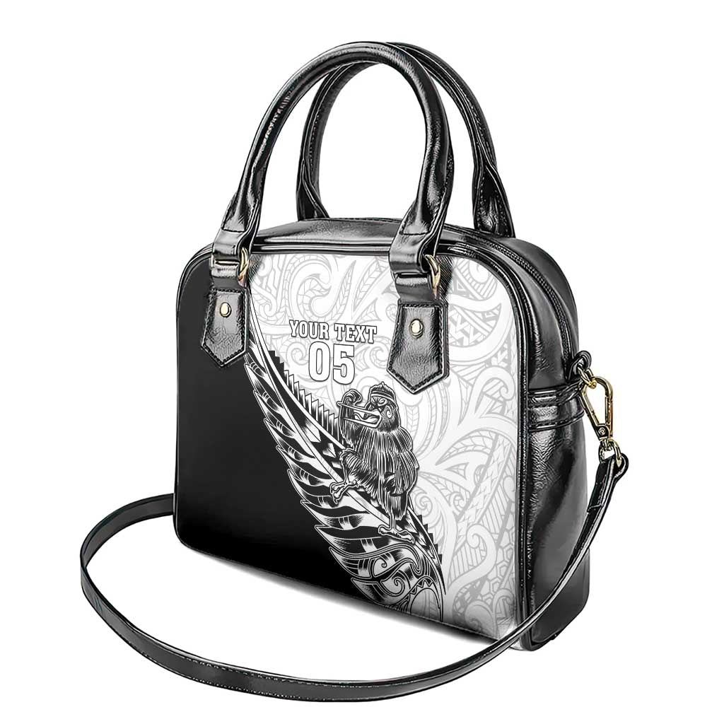 New Zealand Kiwi Rugby Custom Shoulder Handbag Go Champions Maori Pattern