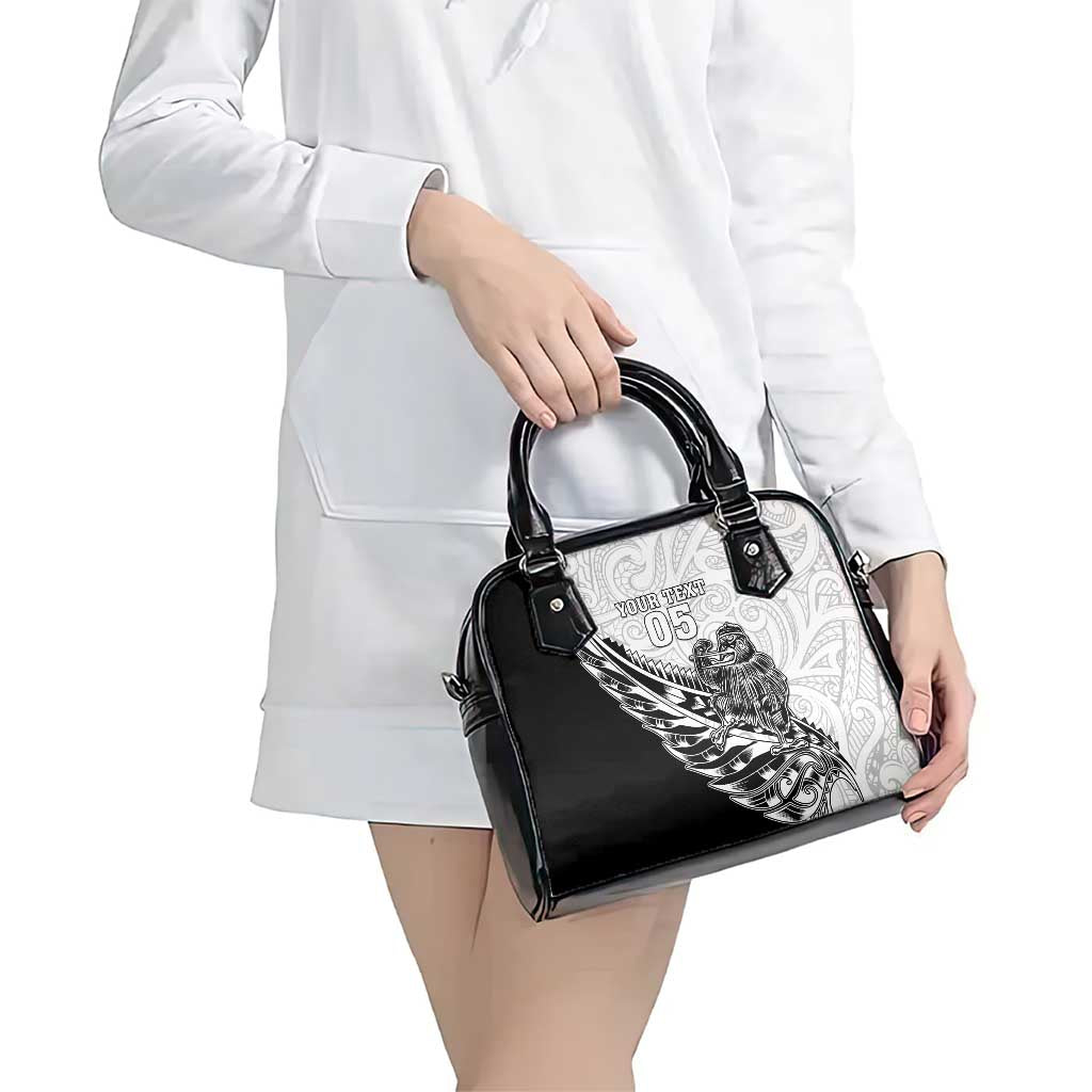 New Zealand Kiwi Rugby Custom Shoulder Handbag Go Champions Maori Pattern