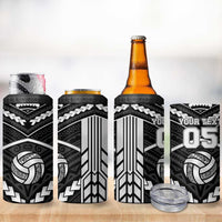 Custom Polynesia Beach Volleyball 4 in 1 Can Cooler Tumbler Polynesian Tribal Pattern - Polynesian Pride
