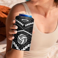 Custom Polynesia Beach Volleyball 4 in 1 Can Cooler Tumbler Polynesian Tribal Pattern - Polynesian Pride