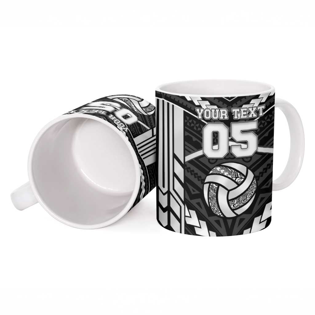Custom Polynesia Beach Volleyball Ceramic Mug Polynesian Tribal Pattern - Polynesian Pride