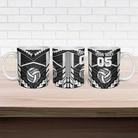 Custom Polynesia Beach Volleyball Ceramic Mug Polynesian Tribal Pattern - Polynesian Pride