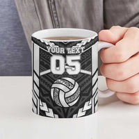 Custom Polynesia Beach Volleyball Ceramic Mug Polynesian Tribal Pattern - Polynesian Pride