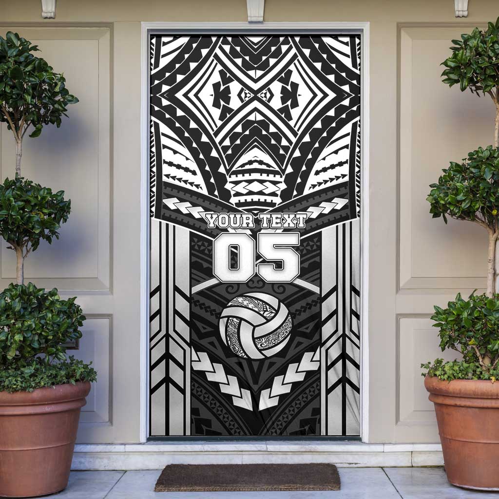Custom Polynesia Beach Volleyball Door Cover Polynesian Tribal Pattern - Polynesian Pride