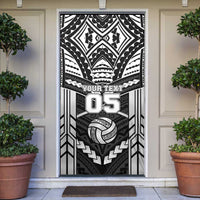 Custom Polynesia Beach Volleyball Door Cover Polynesian Tribal Pattern - Polynesian Pride