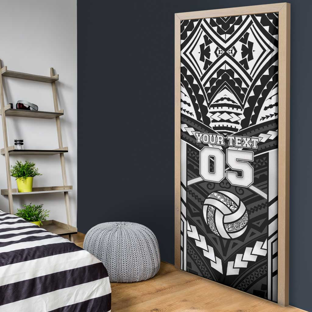 Custom Polynesia Beach Volleyball Door Cover Polynesian Tribal Pattern - Polynesian Pride