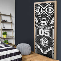 Custom Polynesia Beach Volleyball Door Cover Polynesian Tribal Pattern - Polynesian Pride