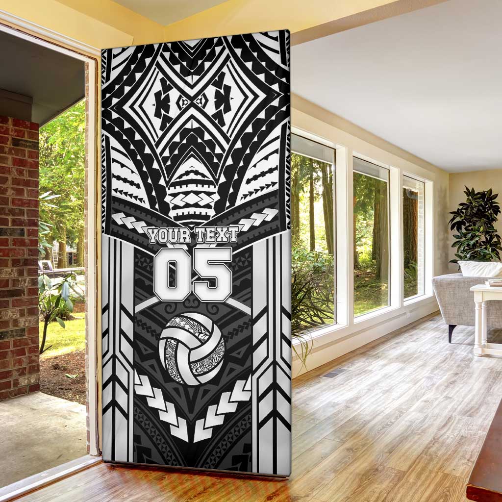 Custom Polynesia Beach Volleyball Door Cover Polynesian Tribal Pattern - Polynesian Pride