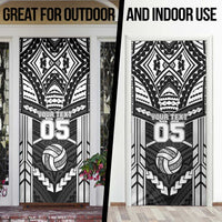 Custom Polynesia Beach Volleyball Door Cover Polynesian Tribal Pattern - Polynesian Pride
