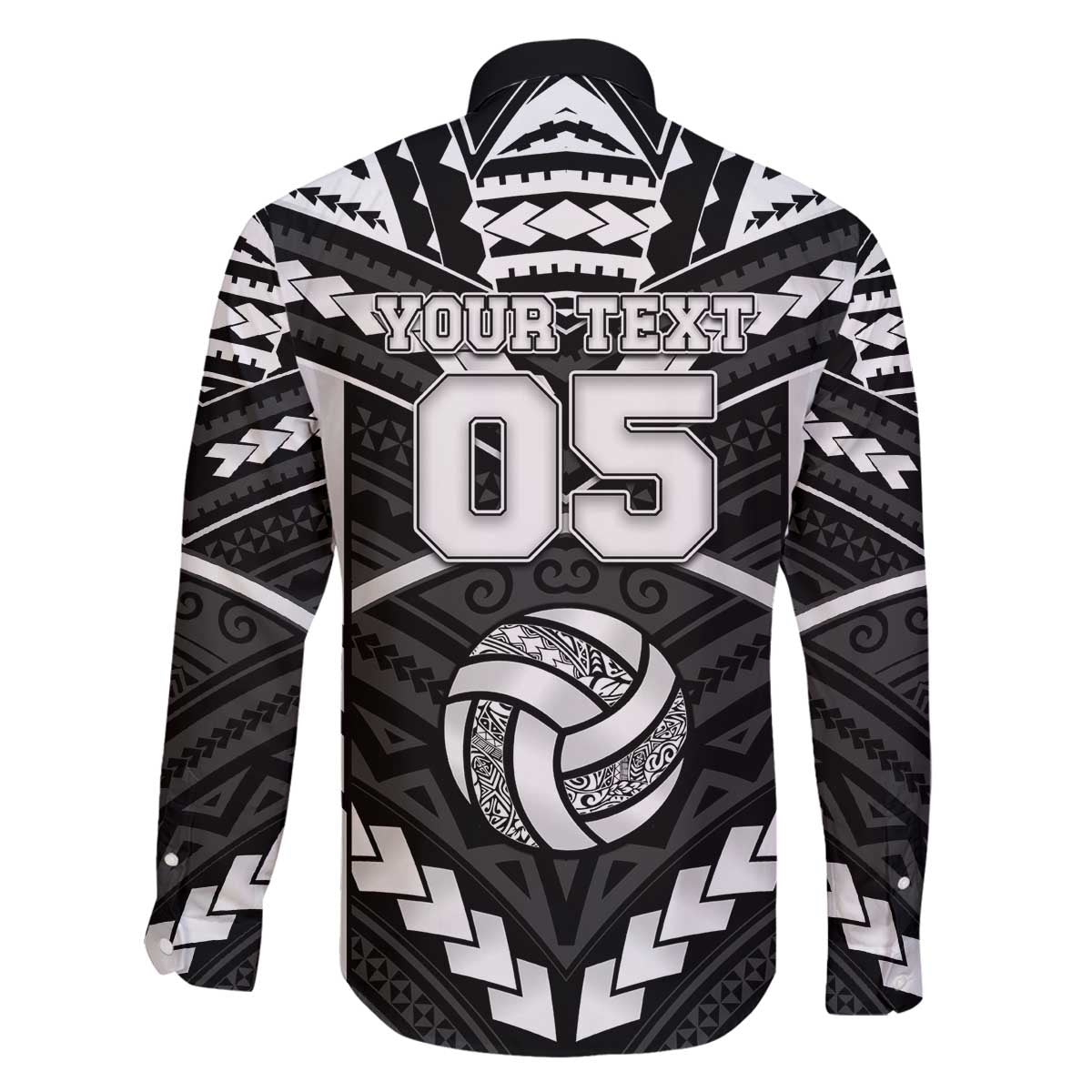 Custom Polynesia Beach Volleyball Family Matching Off The Shoulder Long Sleeve Dress and Hawaiian Shirt Polynesian Tribal Pattern - Polynesian Pride