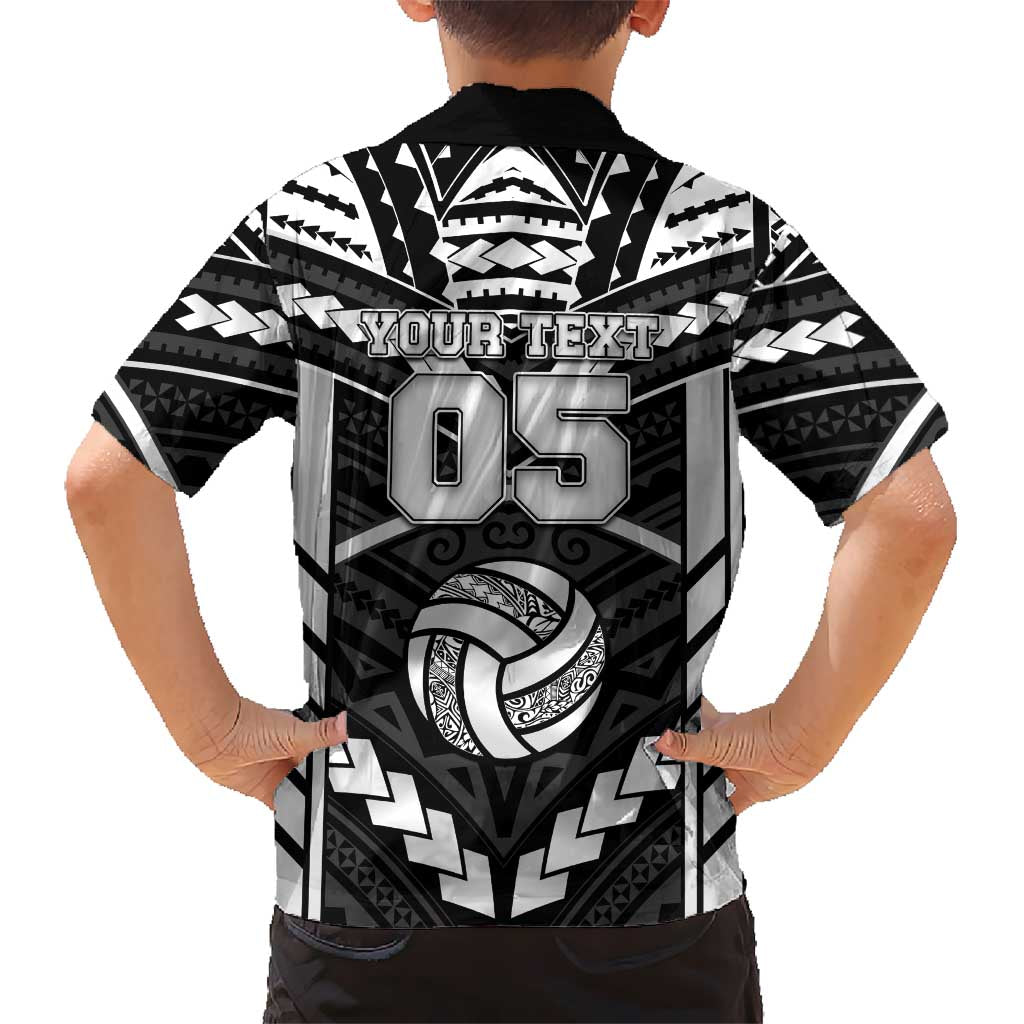 Custom Polynesia Beach Volleyball Family Matching Off Shoulder Short Dress and Hawaiian Shirt Polynesian Tribal Pattern LT05 - Polynesian Pride