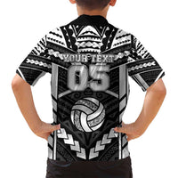 Custom Polynesia Beach Volleyball Family Matching Puletasi and Hawaiian Shirt Polynesian Tribal Pattern - Polynesian Pride