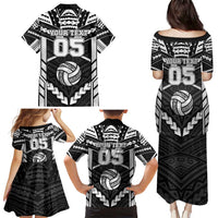 Custom Polynesia Beach Volleyball Family Matching Puletasi and Hawaiian Shirt Polynesian Tribal Pattern - Polynesian Pride