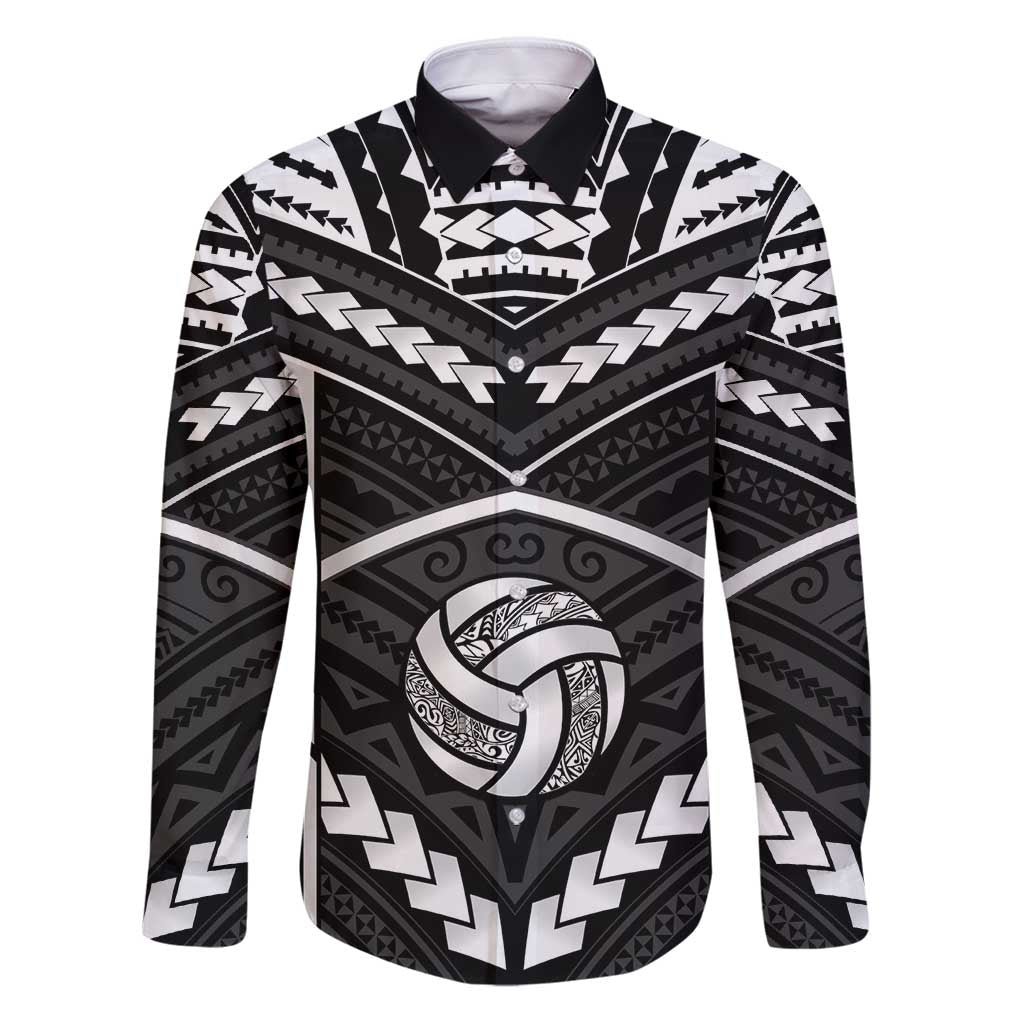 Custom Polynesia Beach Volleyball Family Matching Puletasi and Hawaiian Shirt Polynesian Tribal Pattern - Polynesian Pride