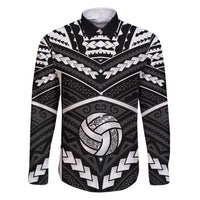 Custom Polynesia Beach Volleyball Family Matching Puletasi and Hawaiian Shirt Polynesian Tribal Pattern - Polynesian Pride