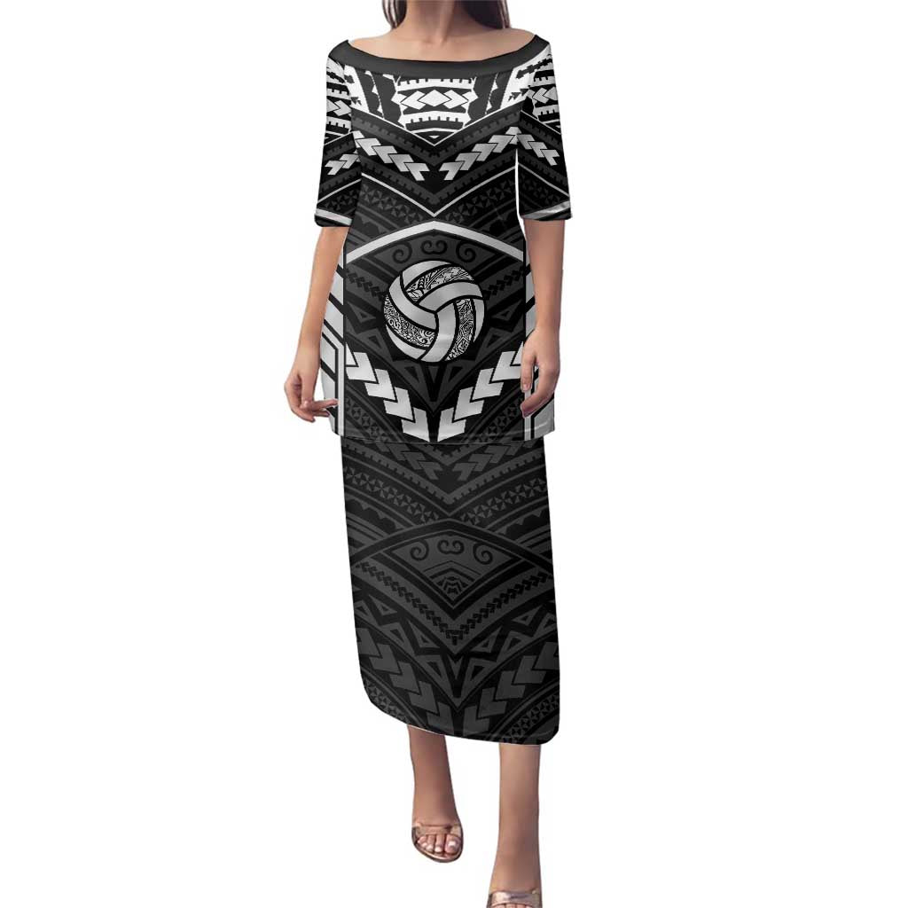 Custom Polynesia Beach Volleyball Family Matching Puletasi and Hawaiian Shirt Polynesian Tribal Pattern - Polynesian Pride