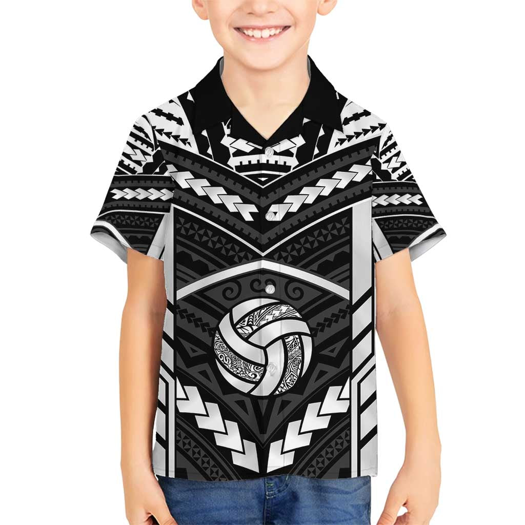 Custom Polynesia Beach Volleyball Family Matching Puletasi and Hawaiian Shirt Polynesian Tribal Pattern - Polynesian Pride