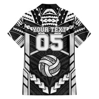 Custom Polynesia Beach Volleyball Family Matching Short Sleeve Bodycon Dress and Hawaiian Shirt Polynesian Tribal Pattern - Polynesian Pride