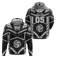 Custom Polynesia Beach Volleyball Hoodie Polynesian Tribal Pattern - Polynesian Pride