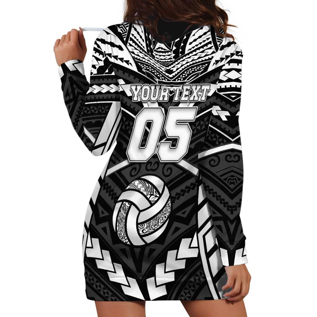 Custom Polynesia Beach Volleyball Hoodie Dress Polynesian Tribal Pattern LT05 - Polynesian Pride