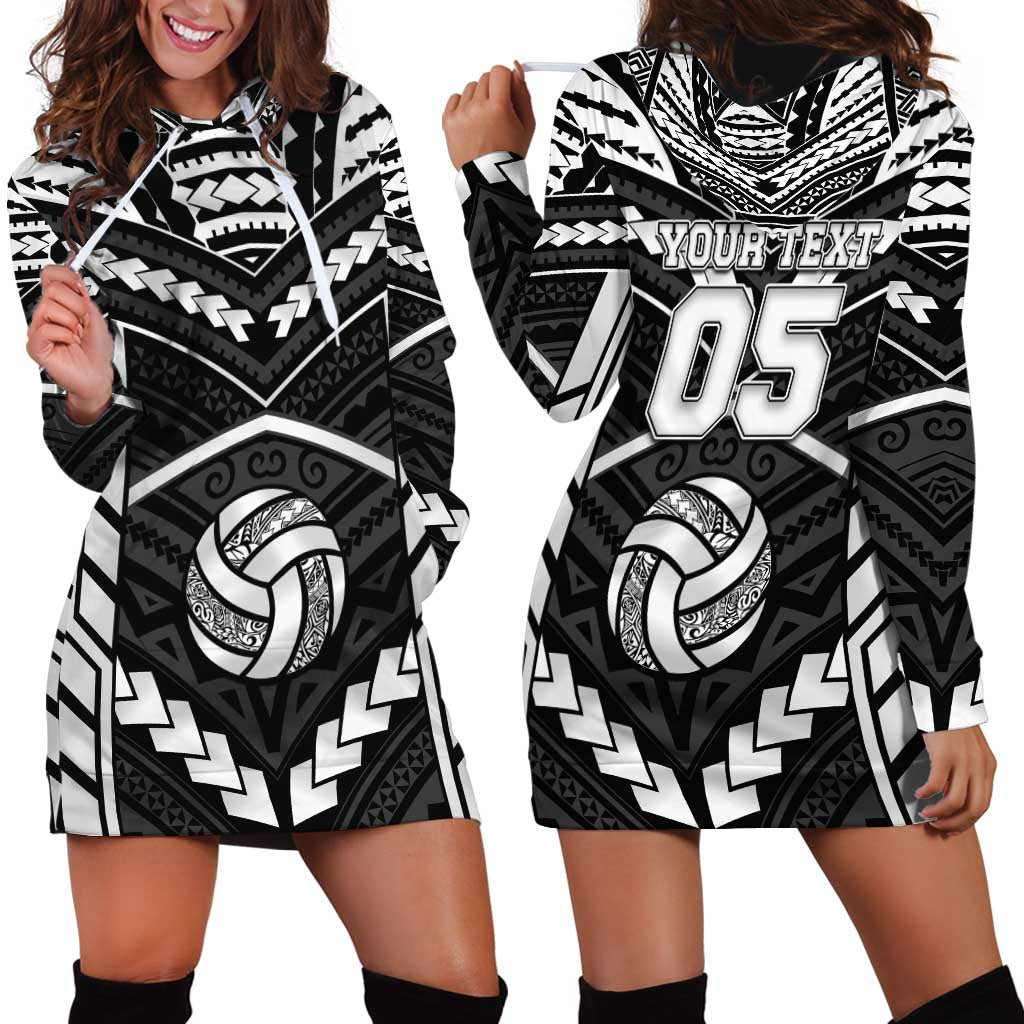 Custom Polynesia Beach Volleyball Hoodie Dress Polynesian Tribal Pattern LT05 - Polynesian Pride