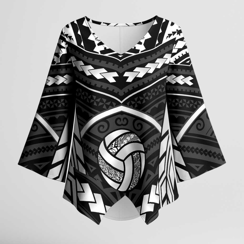 Custom Polynesia Beach Volleyball Kimono Sleeve Blouse Polynesian Tribal Pattern - Polynesian Pride