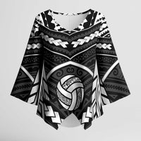 Custom Polynesia Beach Volleyball Kimono Sleeve Blouse Polynesian Tribal Pattern - Polynesian Pride