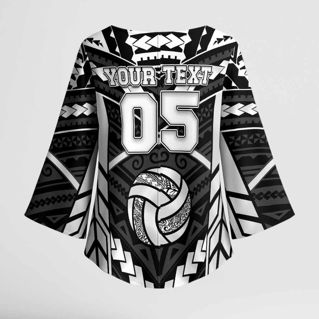 Custom Polynesia Beach Volleyball Kimono Sleeve Blouse Polynesian Tribal Pattern - Polynesian Pride
