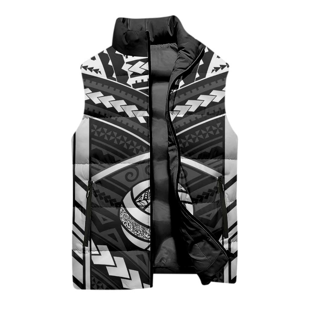 Custom Polynesia Beach Volleyball Sleeveless Puffer Jacket Polynesian Tribal Pattern LT05 - Polynesian Pride