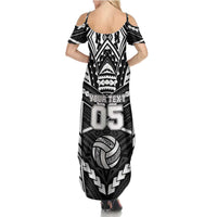 Custom Polynesia Beach Volleyball Summer Maxi Dress Polynesian Tribal Pattern LT05 - Polynesian Pride