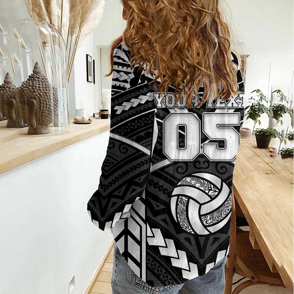 Custom Polynesia Beach Volleyball Women Casual Shirt Polynesian Tribal Pattern LT05 - Polynesian Pride
