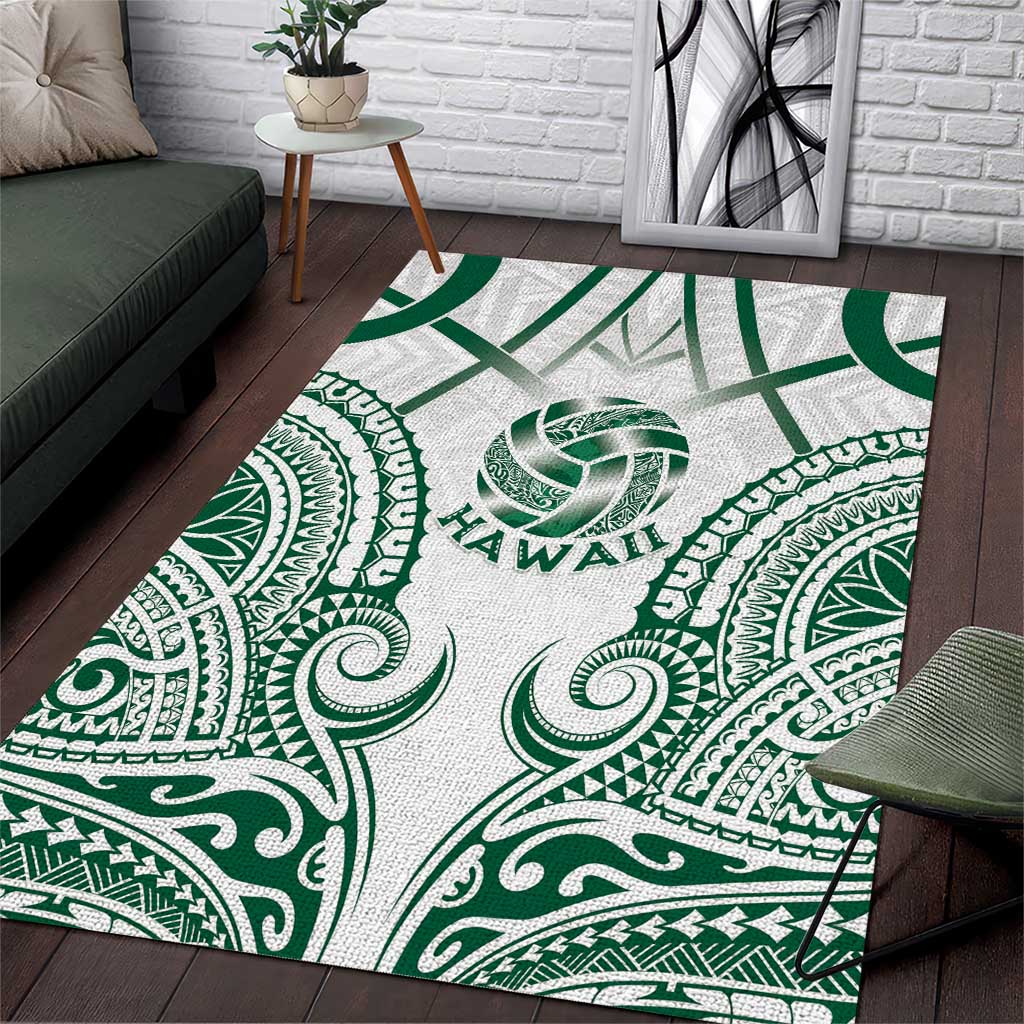 Hawaii Volleyball Area Rug Polynesian Pattern - Polynesian Pride