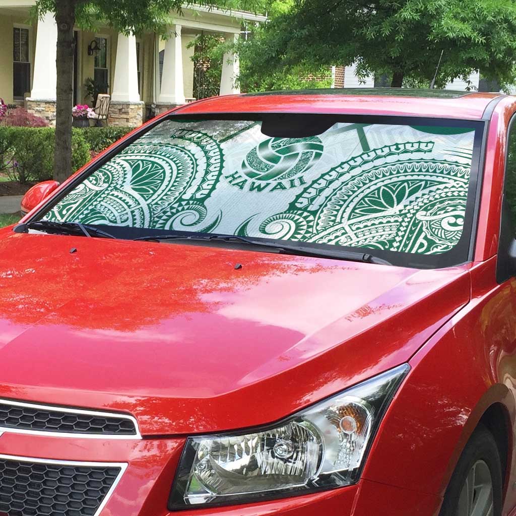 Hawaii Volleyball Auto Sun Shade Polynesian Pattern - Polynesian Pride