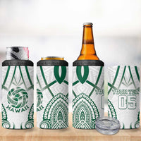 Custom Hawaii Volleyball 4 in 1 Can Cooler Tumbler Polynesian Pattern - Polynesian Pride