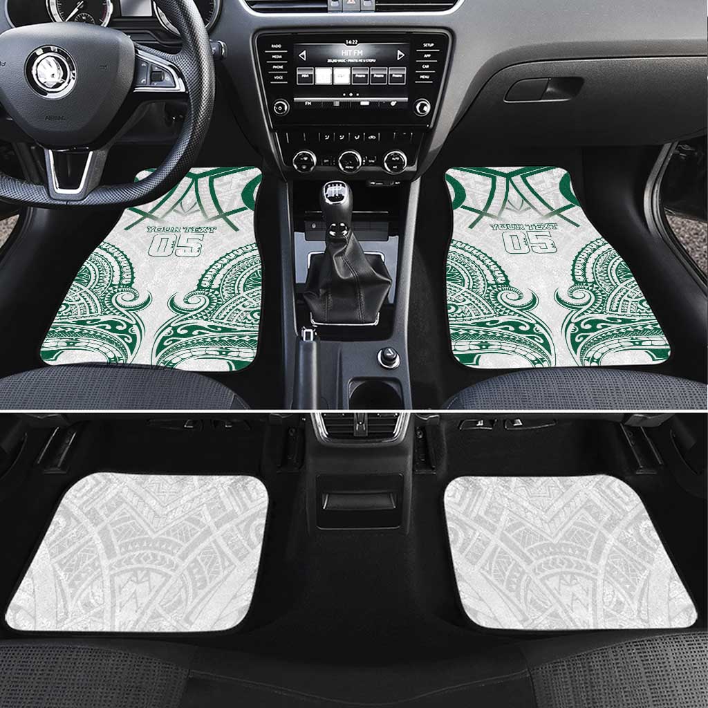 Custom Hawaii Volleyball Car Mats Polynesian Pattern LT05 Set 4pcs Teal - Polynesian Pride
