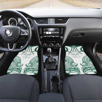 Custom Hawaii Volleyball Car Mats Polynesian Pattern LT05 Set 2pcs - Front Teal - Polynesian Pride