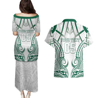 Custom Hawaii Volleyball Couples Matching Puletasi and Hawaiian Shirt Polynesian Pattern - Polynesian Pride