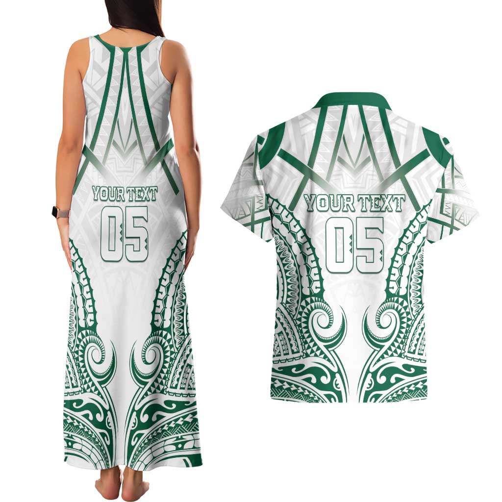 Custom Hawaii Volleyball Couples Matching Tank Maxi Dress and Hawaiian Shirt Polynesian Pattern - Polynesian Pride
