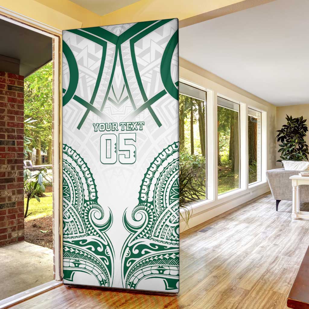 Custom Hawaii Volleyball Door Cover Polynesian Pattern - Polynesian Pride