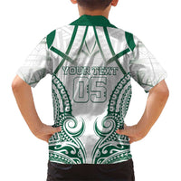 Custom Hawaii Volleyball Family Matching Off Shoulder Maxi Dress and Hawaiian Shirt Polynesian Pattern LT05 - Polynesian Pride