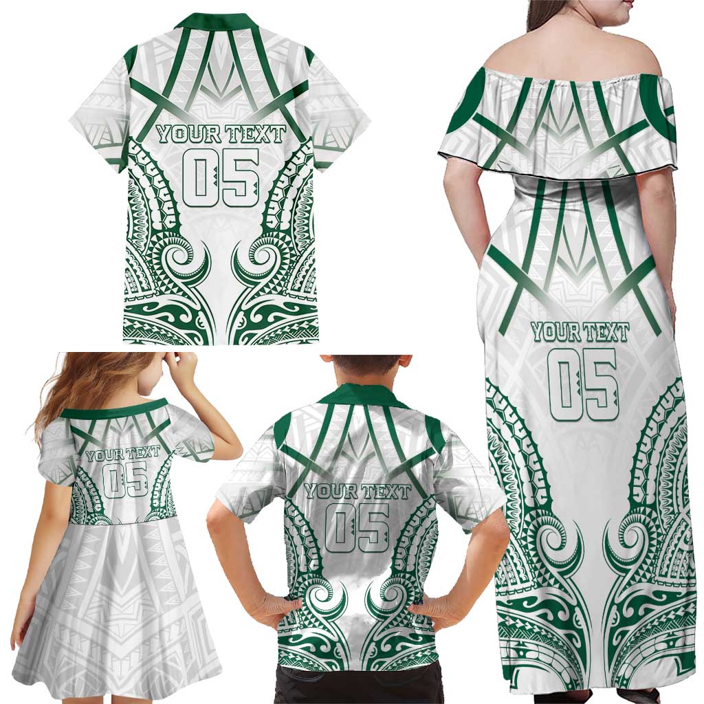 Custom Hawaii Volleyball Family Matching Off Shoulder Maxi Dress and Hawaiian Shirt Polynesian Pattern LT05 - Polynesian Pride