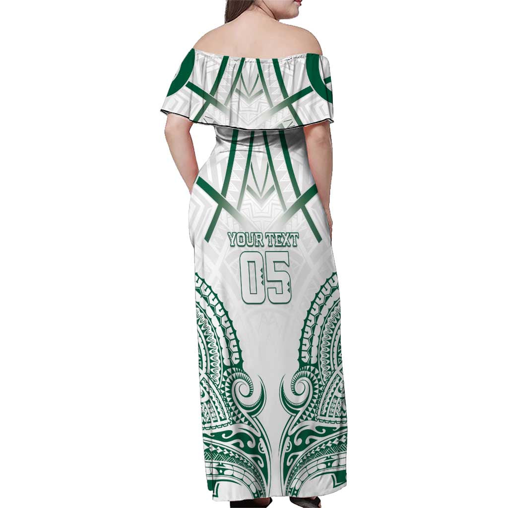 Custom Hawaii Volleyball Family Matching Off Shoulder Maxi Dress and Hawaiian Shirt Polynesian Pattern LT05 - Polynesian Pride