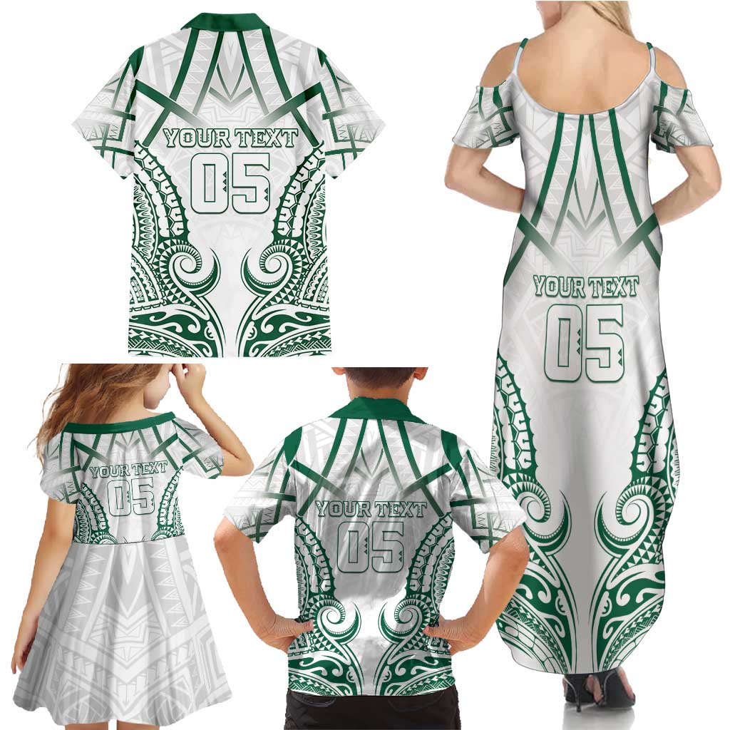 Custom Hawaii Volleyball Family Matching Summer Maxi Dress and Hawaiian Shirt Polynesian Pattern - Polynesian Pride