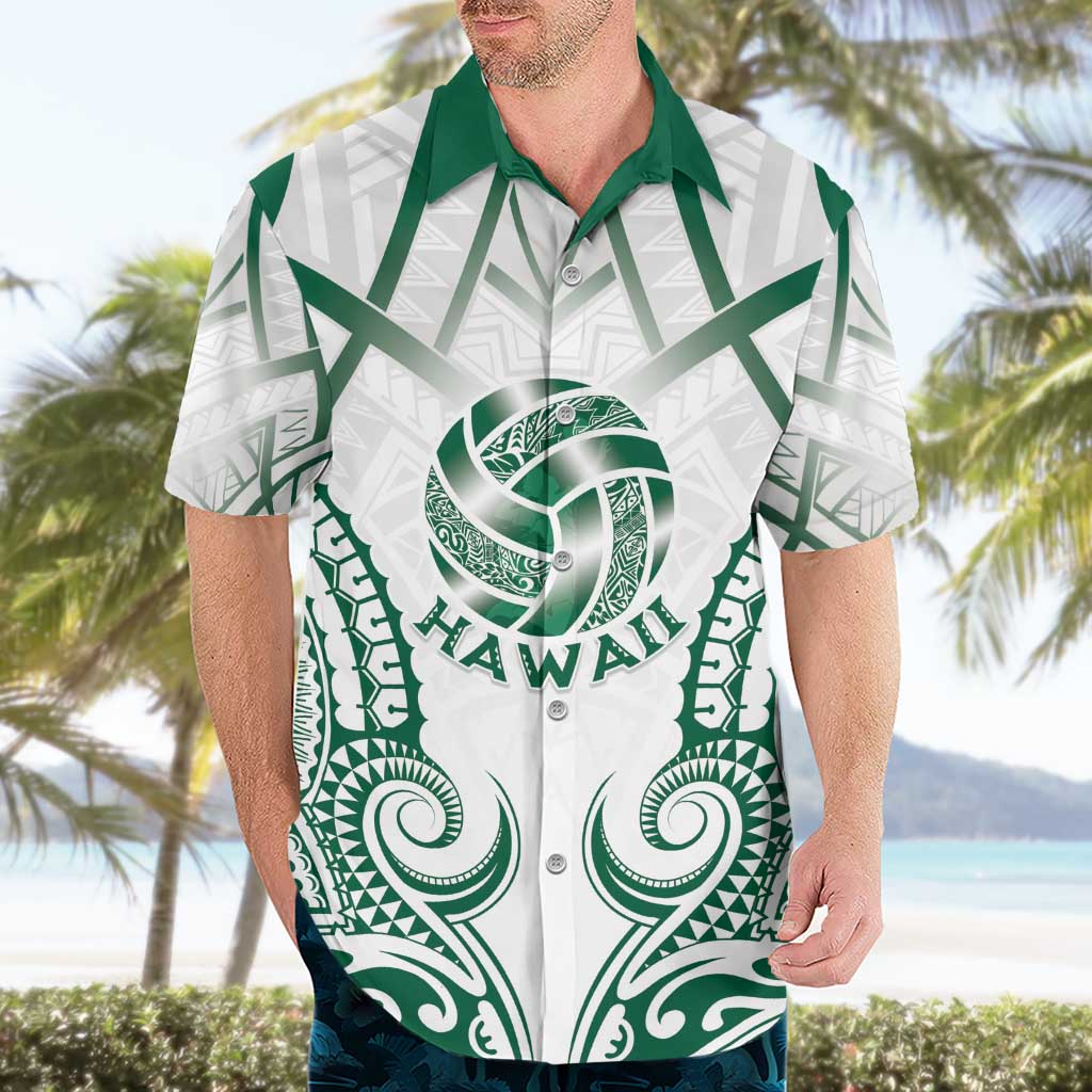 Custom Hawaii Volleyball Hawaiian Shirt Polynesian Pattern - Polynesian Pride