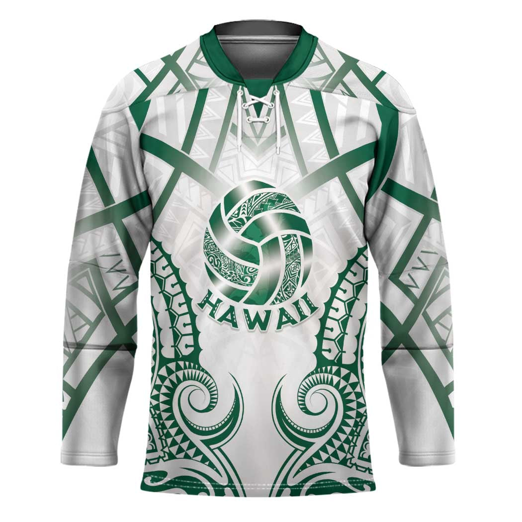 Custom Hawaii Volleyball Hockey Jersey Polynesian Pattern - Polynesian Pride