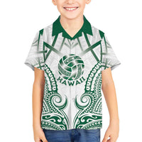 Custom Hawaii Volleyball Kid Hawaiian Shirt Polynesian Pattern - Polynesian Pride