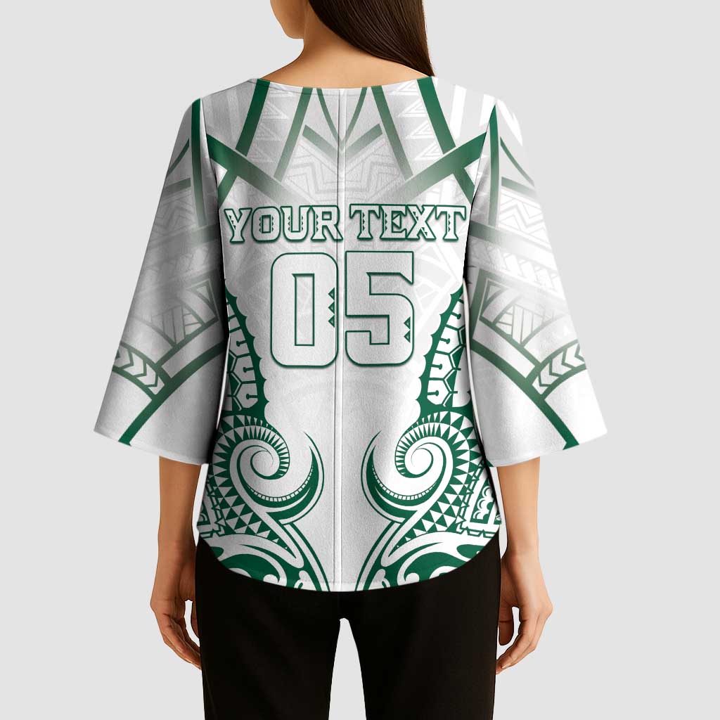 Custom Hawaii Volleyball Kimono Sleeve Blouse Polynesian Pattern - Polynesian Pride