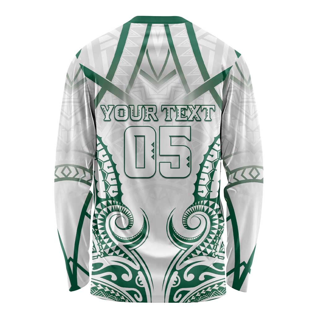 Custom Hawaii Volleyball Long Sleeve Shirt Polynesian Pattern - Polynesian Pride